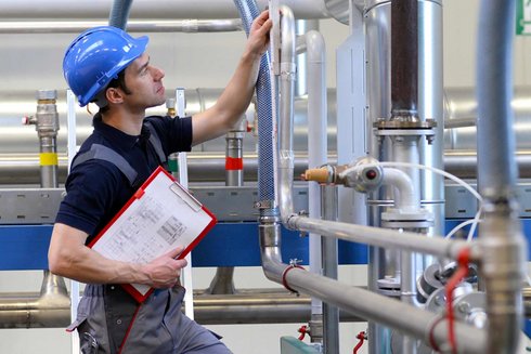 Wartung einer Wärmetechnik